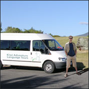 minivan per il viaggio e corso d'inglese Nuova Zelanda